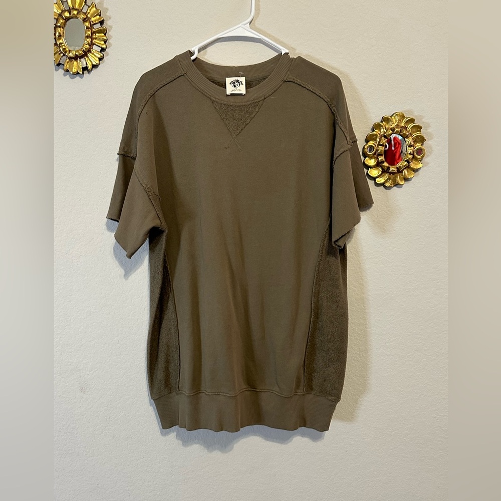 NWOT we the free oversized short sleeved t shirt tunic/mini dress